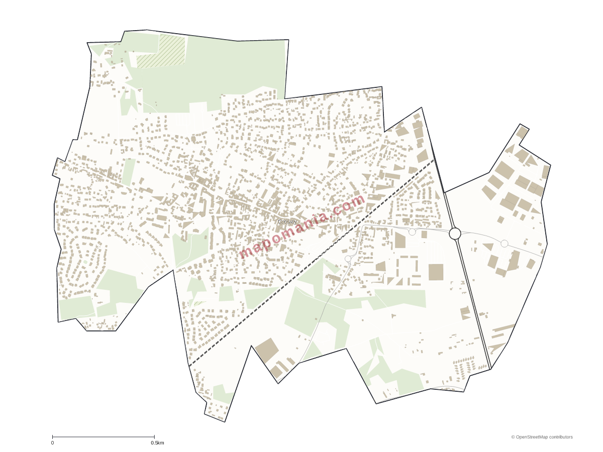 Carte de Groslay à personnaliser