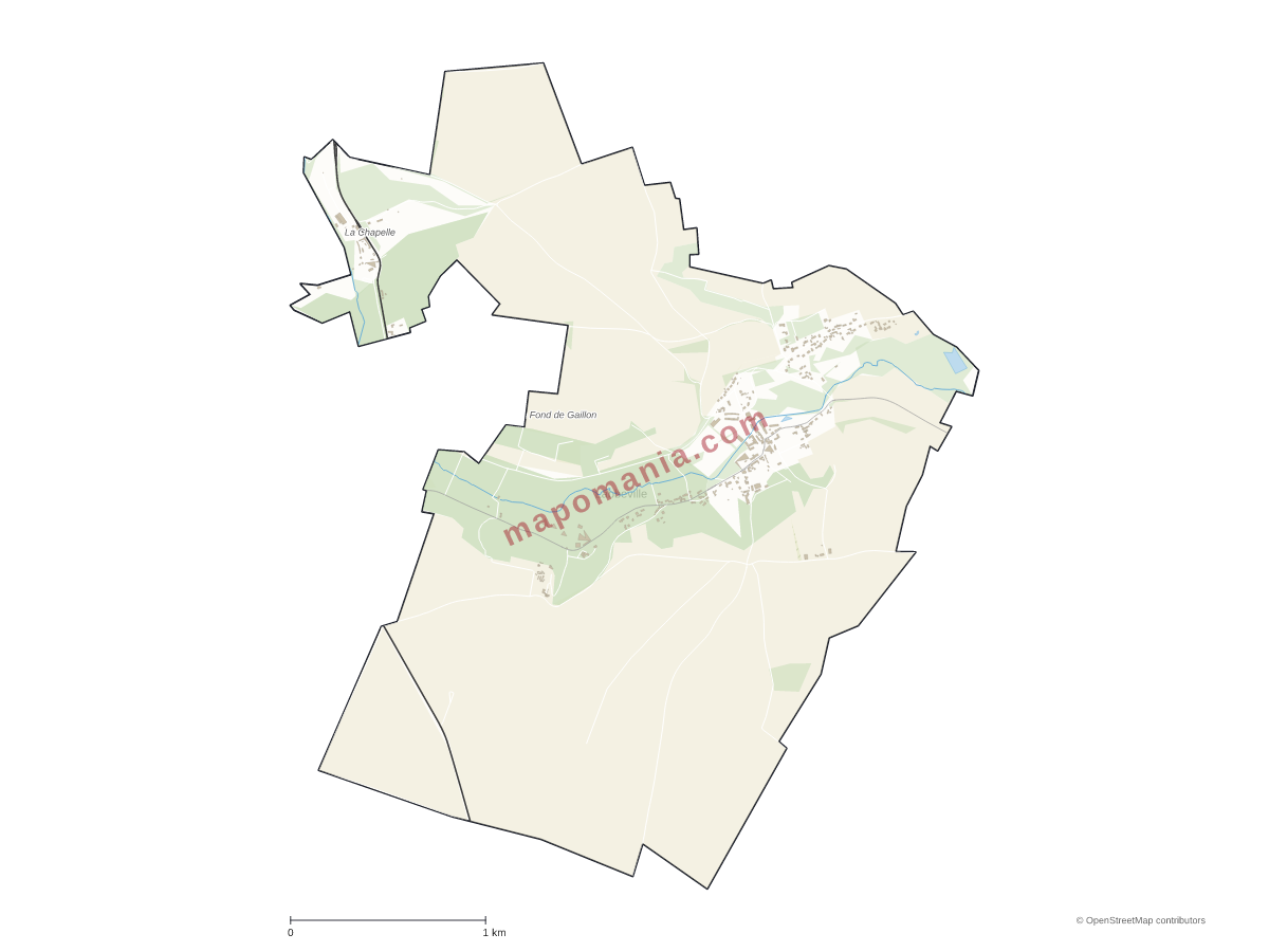Carte de Labbeville à personnaliser