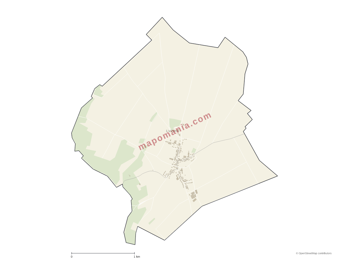 Carte de Livilliers à personnaliser