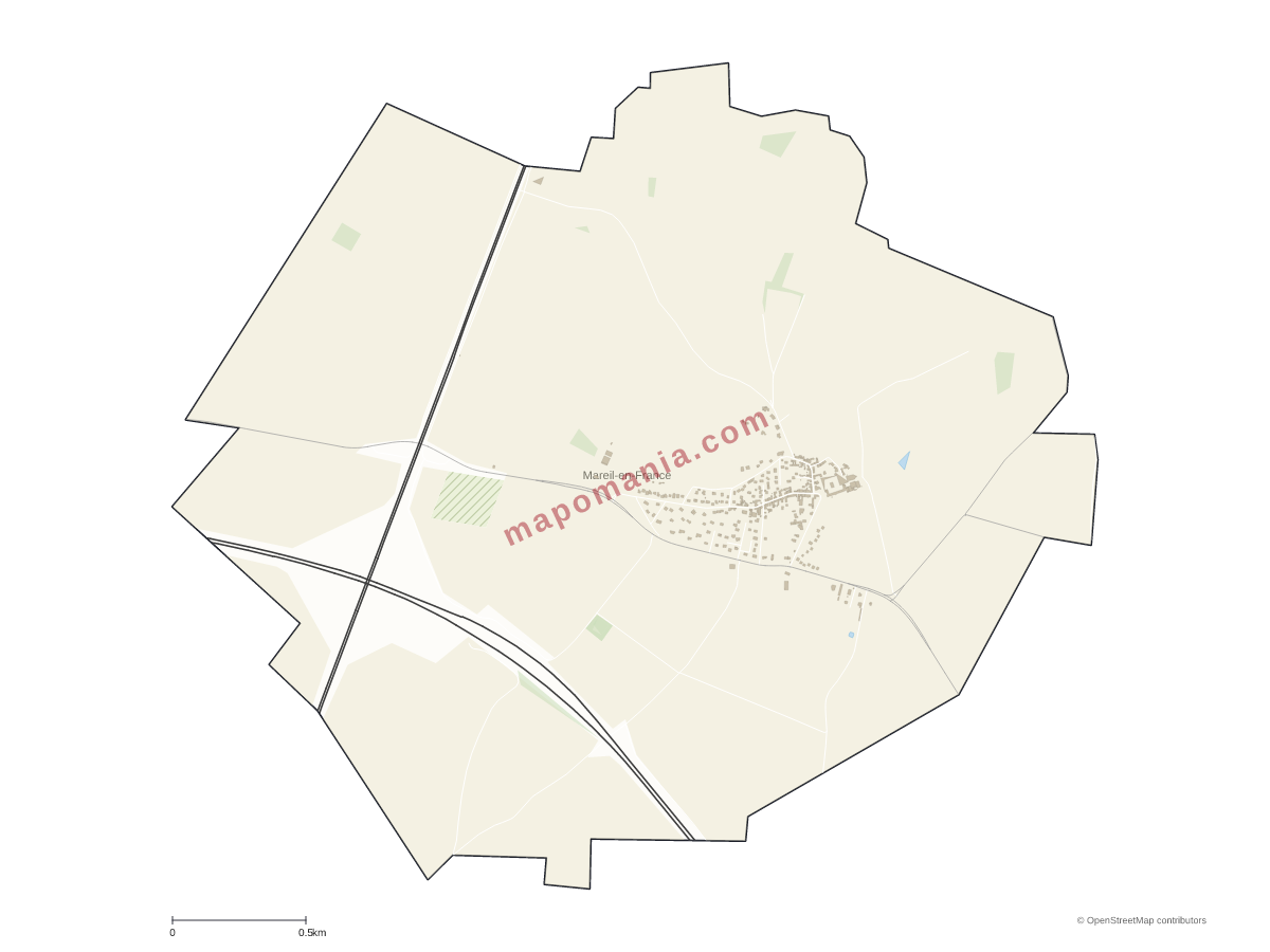 Carte de Mareil-en-France à personnaliser
