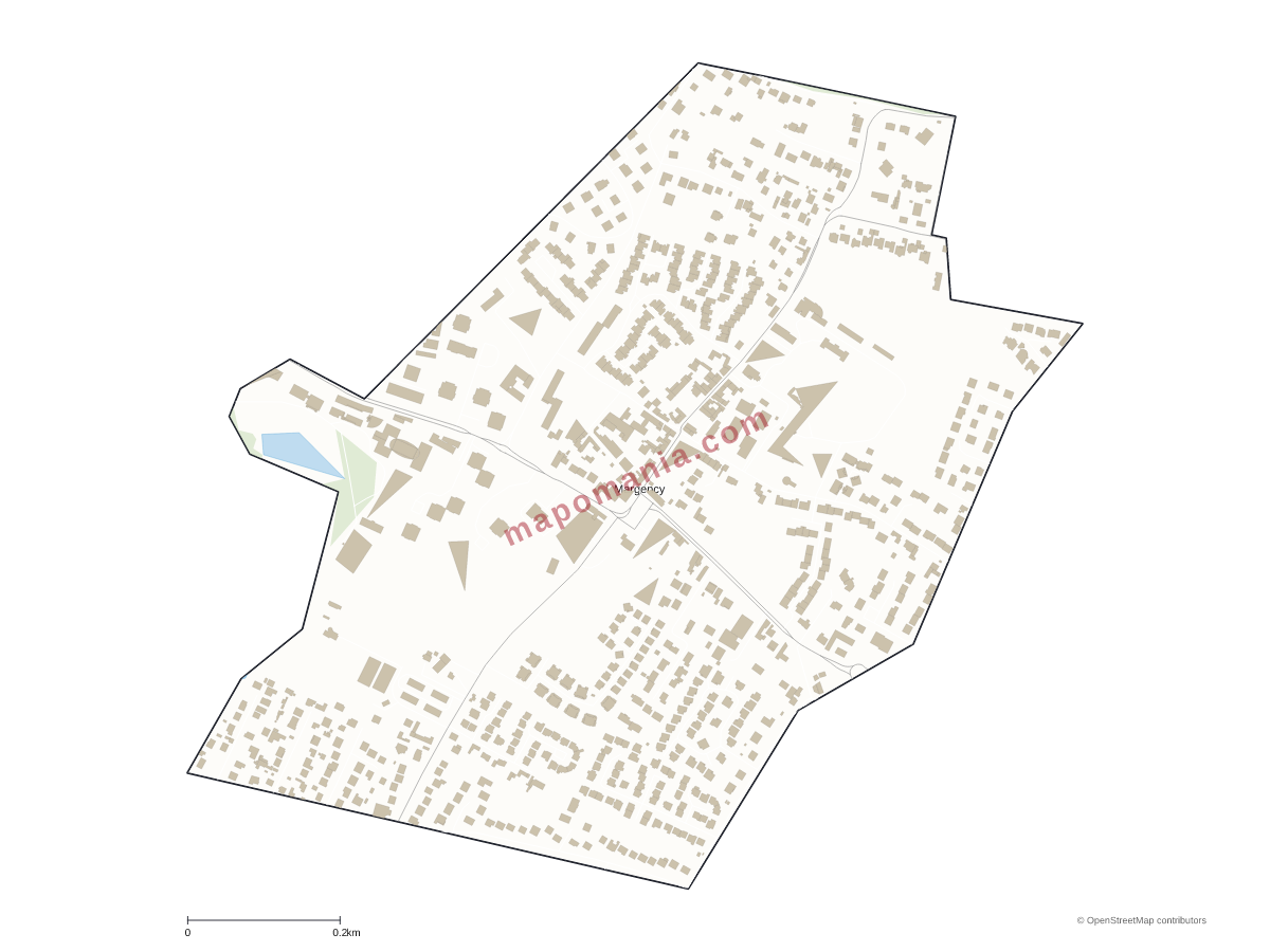 Carte de Margency à personnaliser