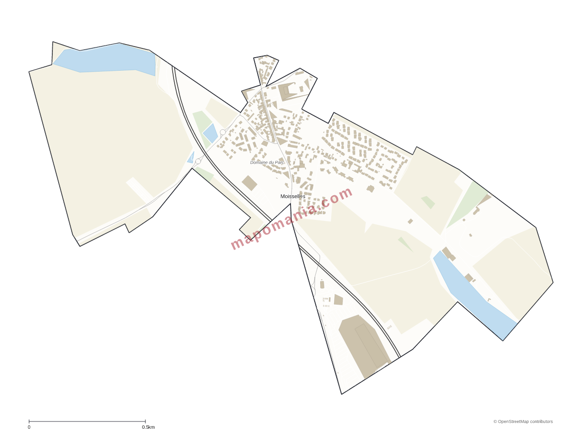 Carte de Moisselles à personnaliser