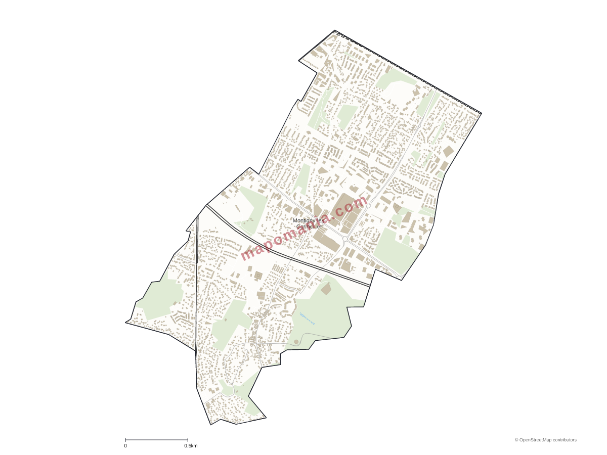 Carte de Montigny-lès-Cormeilles à personnaliser
