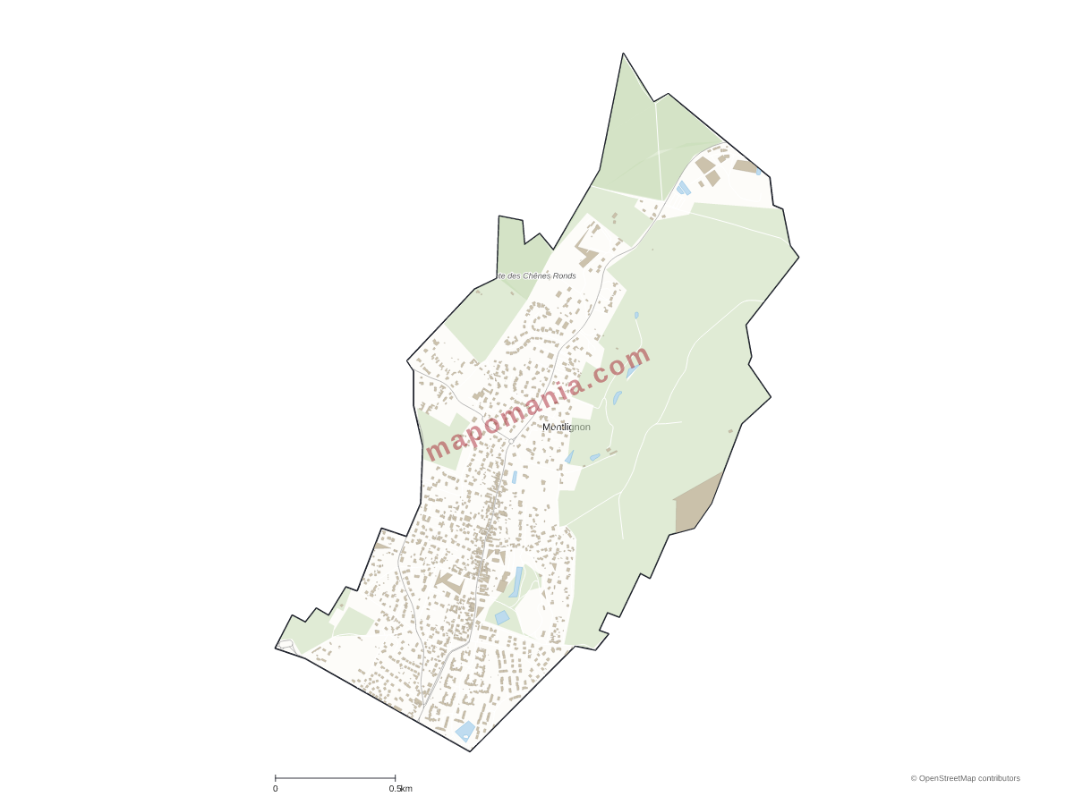 Carte de Montlignon à personnaliser
