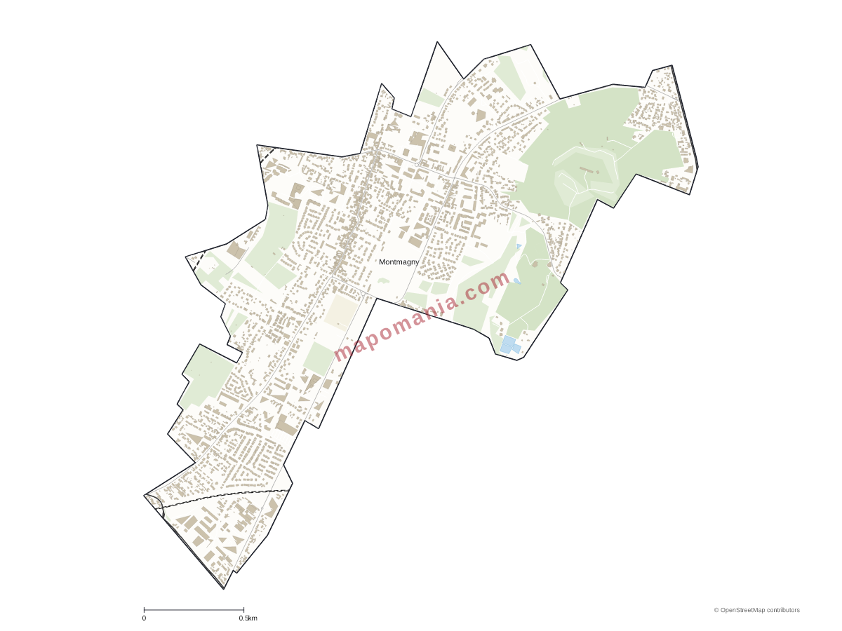 Carte de Montmagny à personnaliser