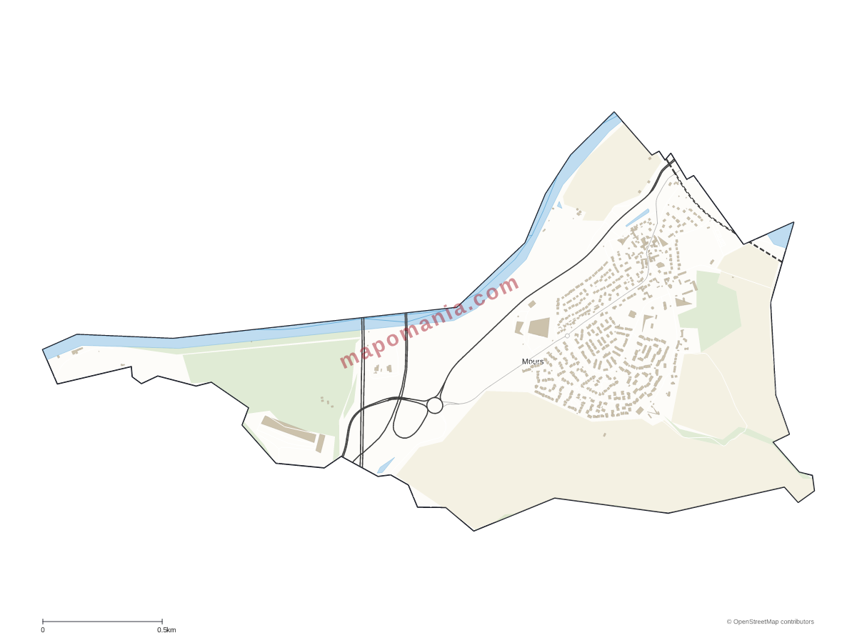 Carte de Mours à personnaliser