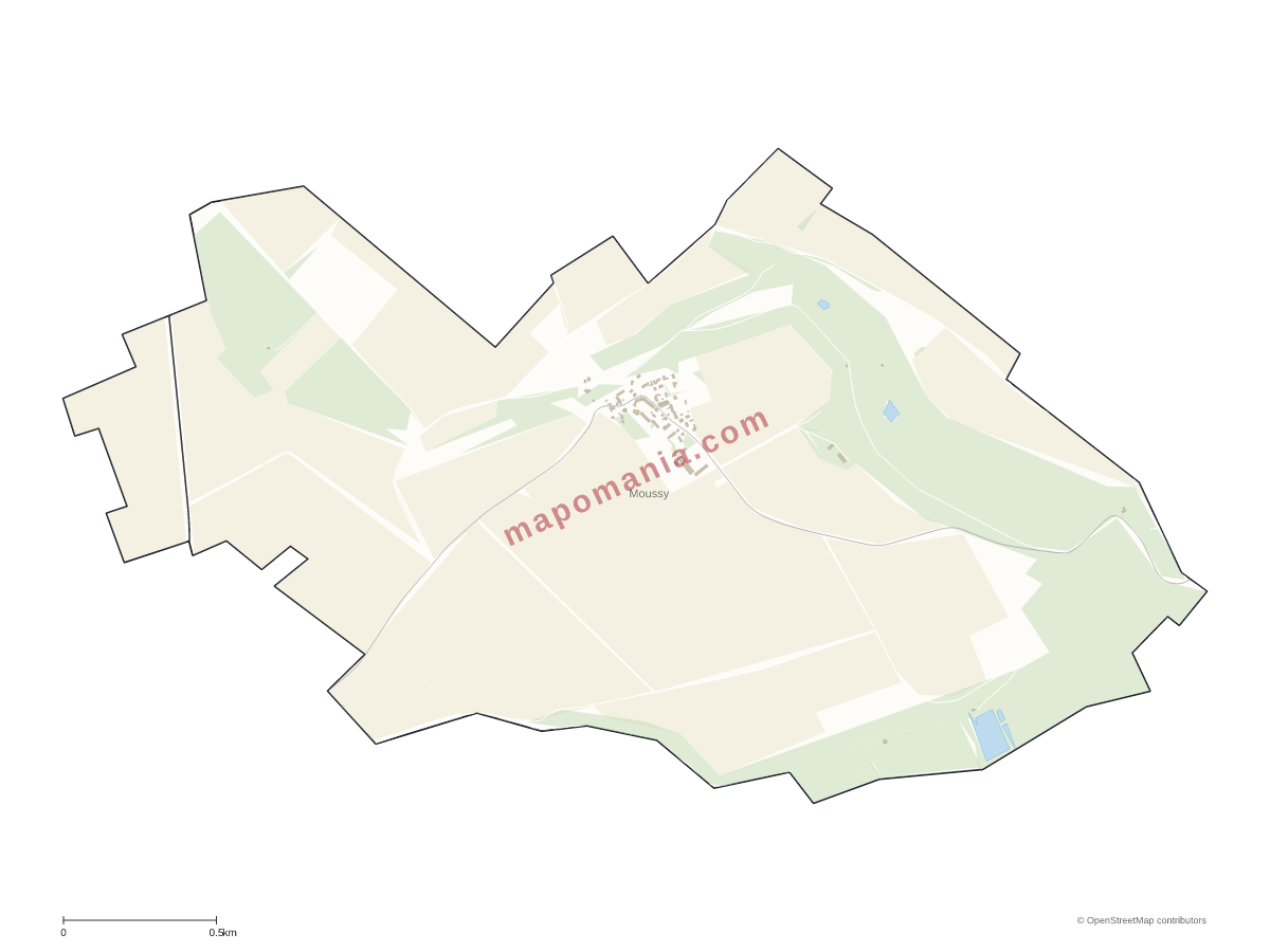 Carte de Moussy à personnaliser