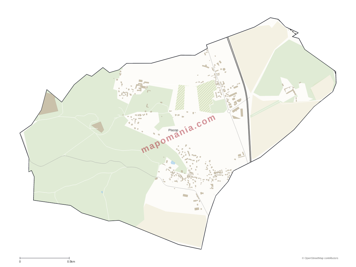 Carte de Piscop à personnaliser