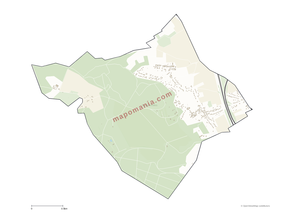 Carte de Ronquerolles à personnaliser
