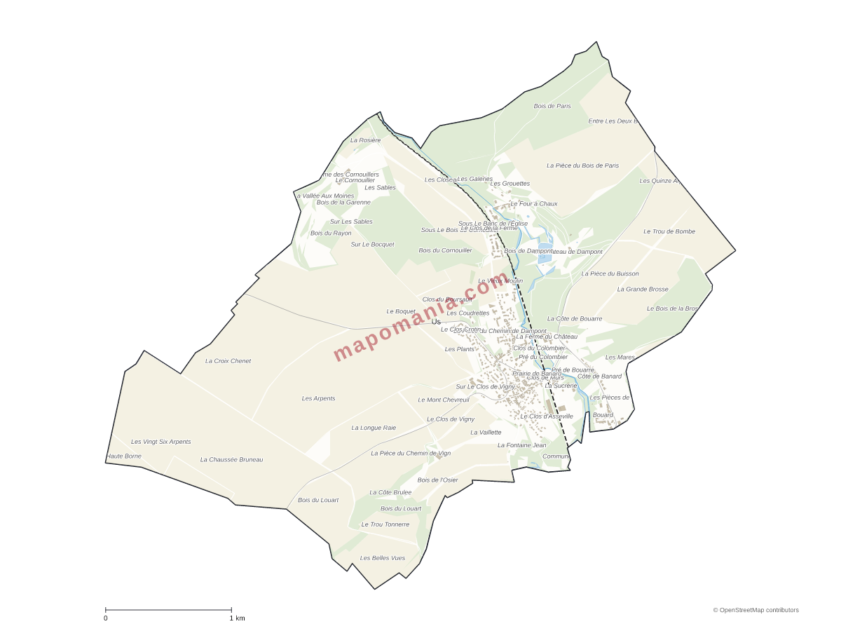 Carte de Us à personnaliser