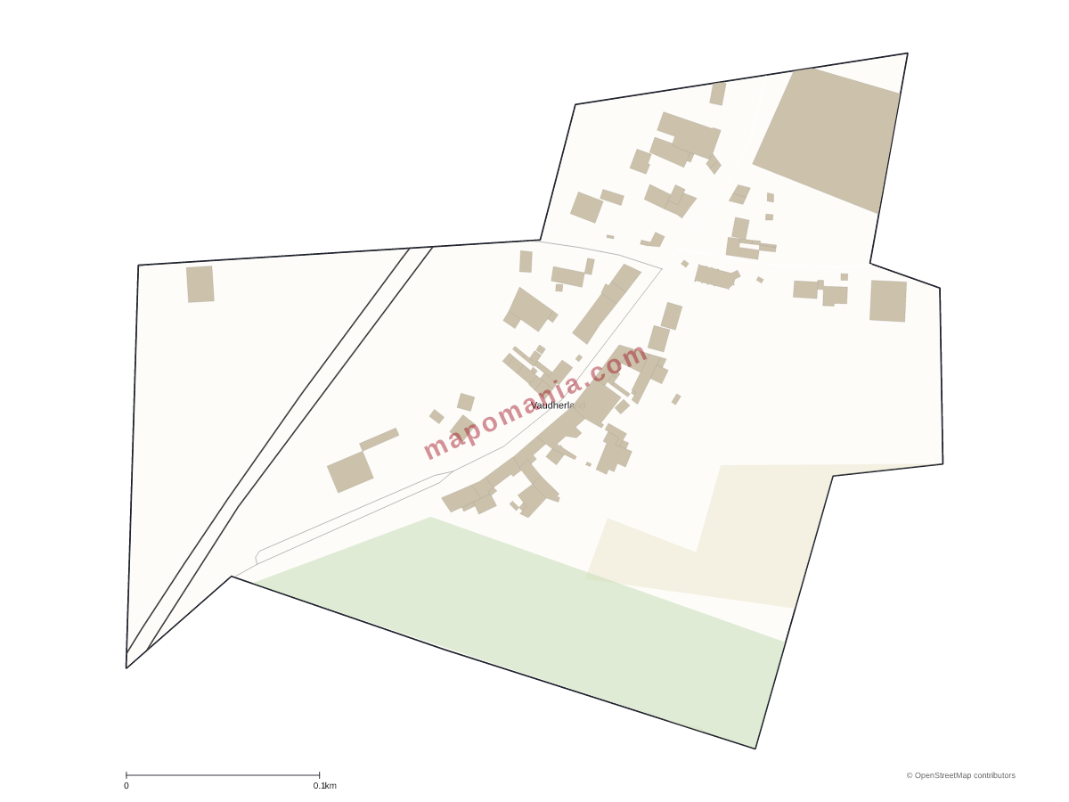 Carte de Vaudherland à personnaliser