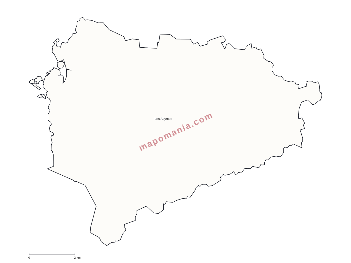 Carte de Les Abymes à personnaliser