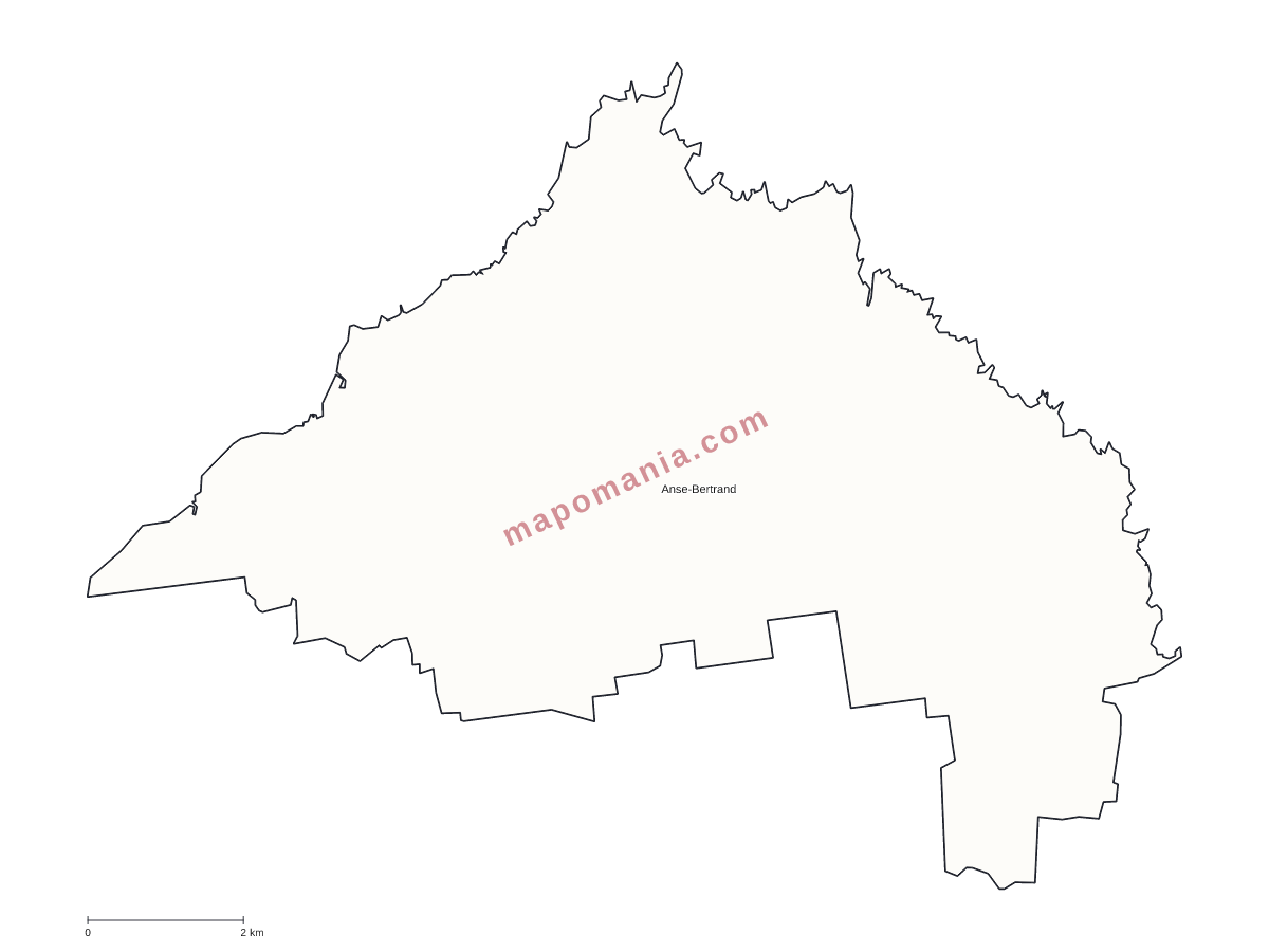 Carte de Anse-Bertrand à personnaliser