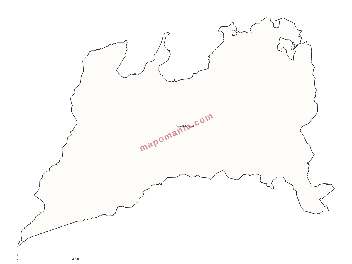 Carte de Baie-Mahault à personnaliser