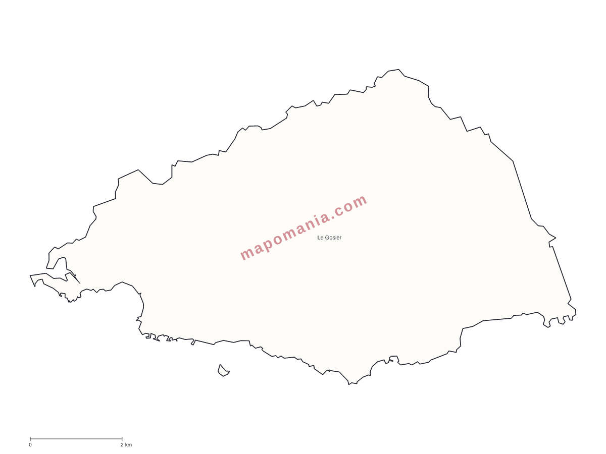 Carte de Le Gosier à personnaliser