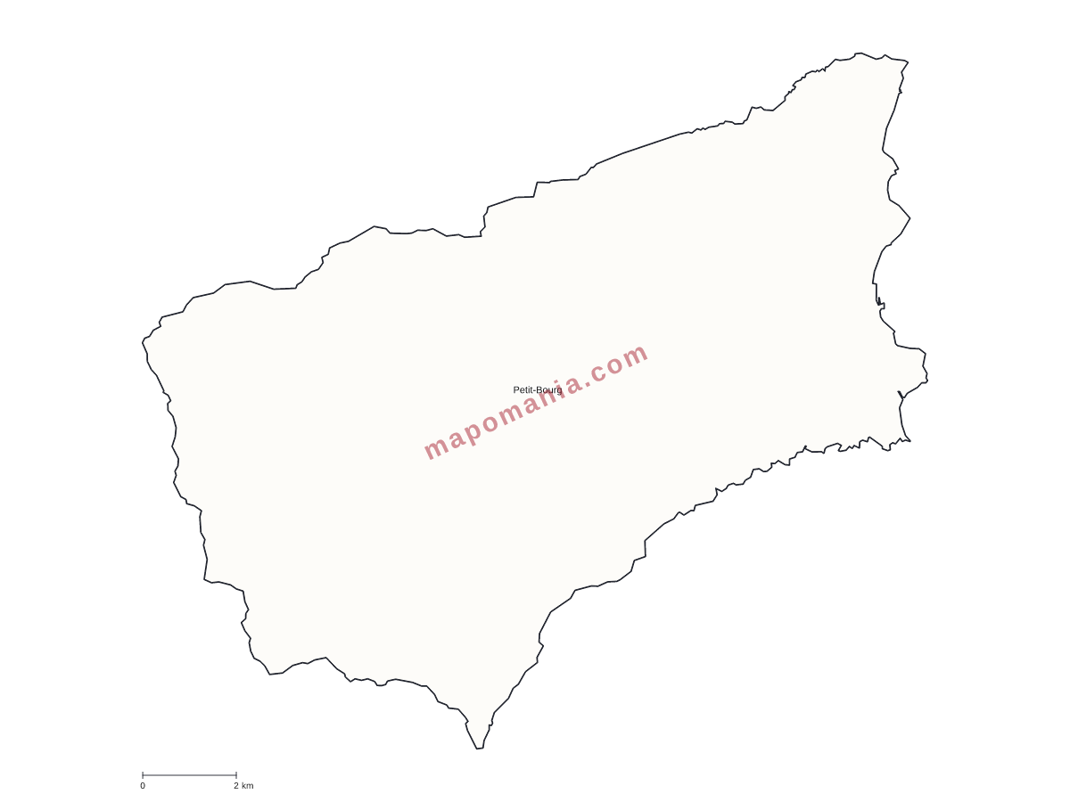 Carte de Petit-Bourg à personnaliser
