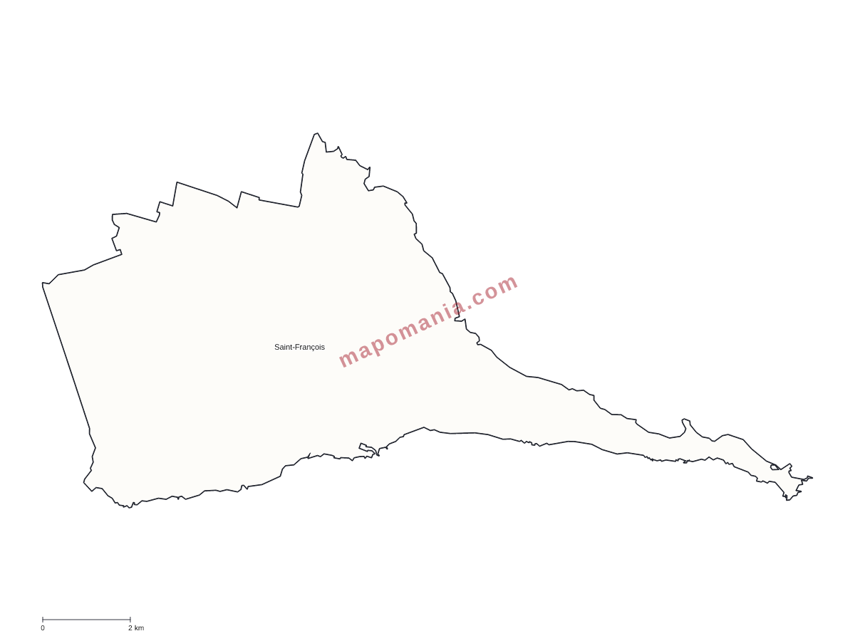 Carte de Saint-François à personnaliser