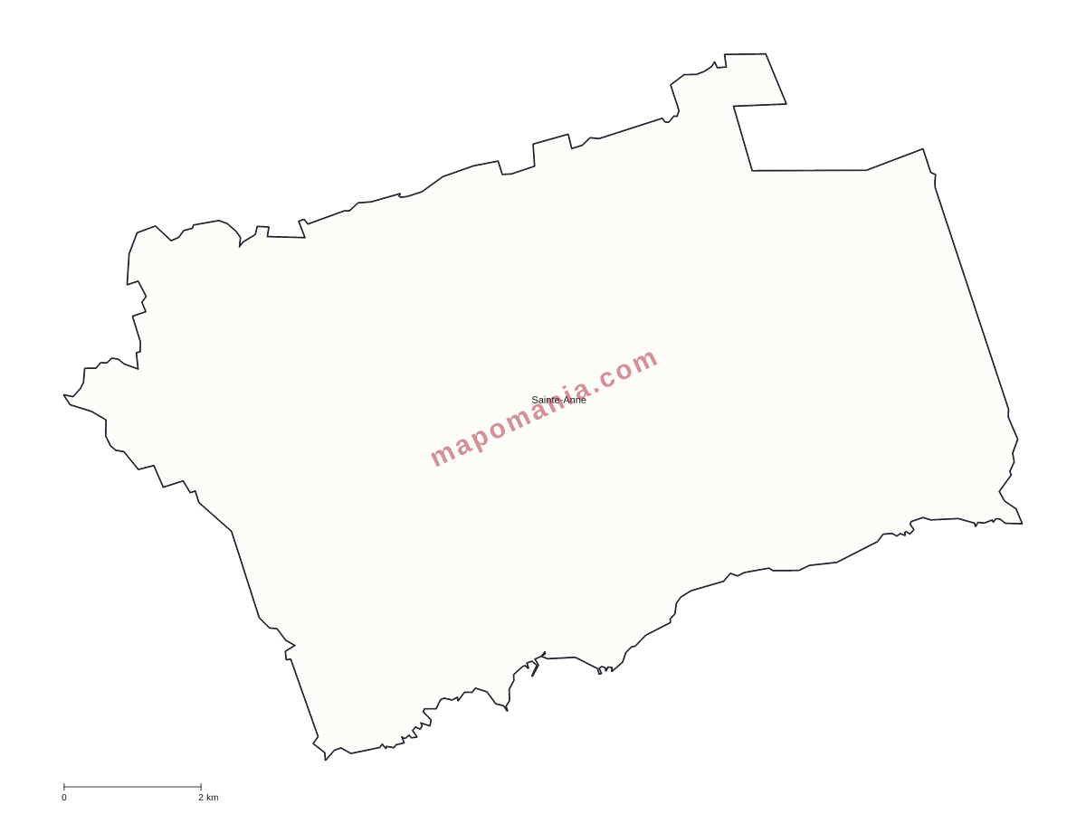 Carte de Sainte-Anne à personnaliser