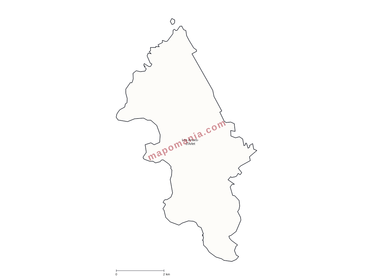 Carte de Les Anses-d'Arlet à personnaliser
