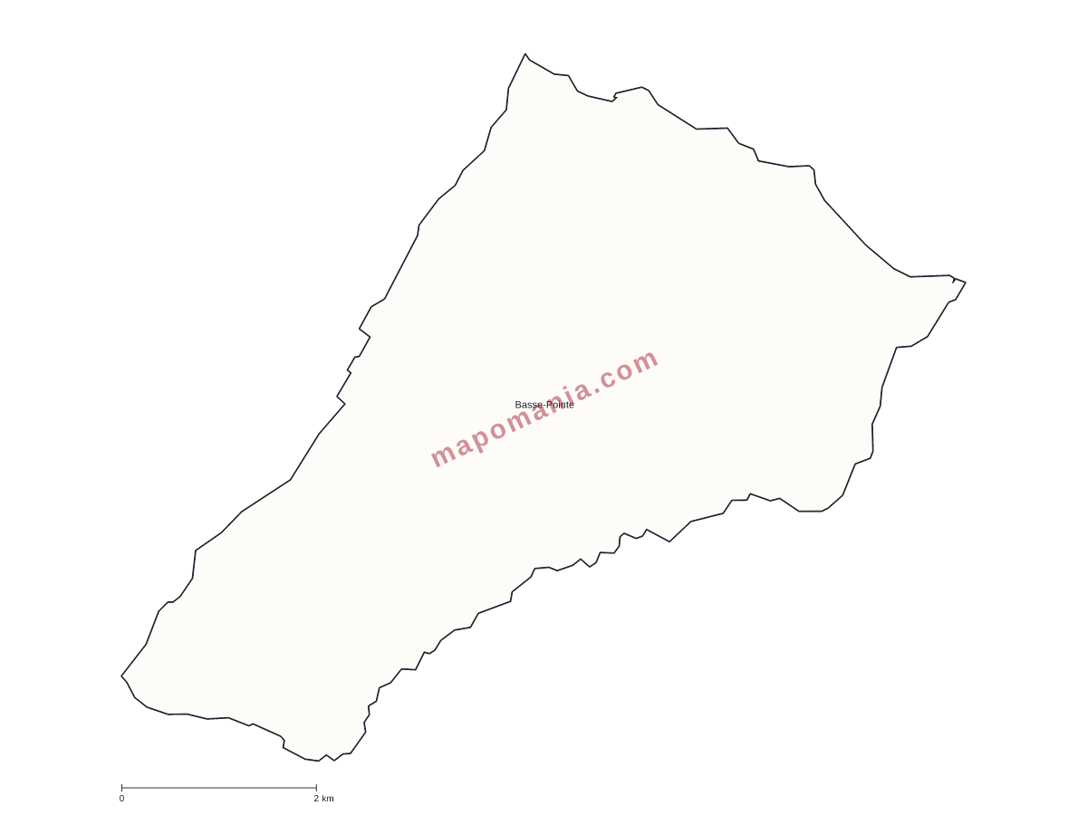 Carte de Basse-Pointe à personnaliser