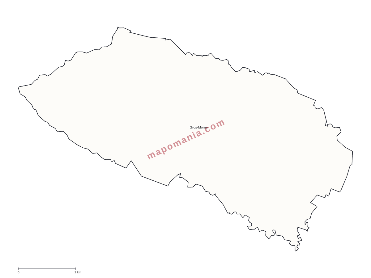 Carte de Gros-Morne à personnaliser