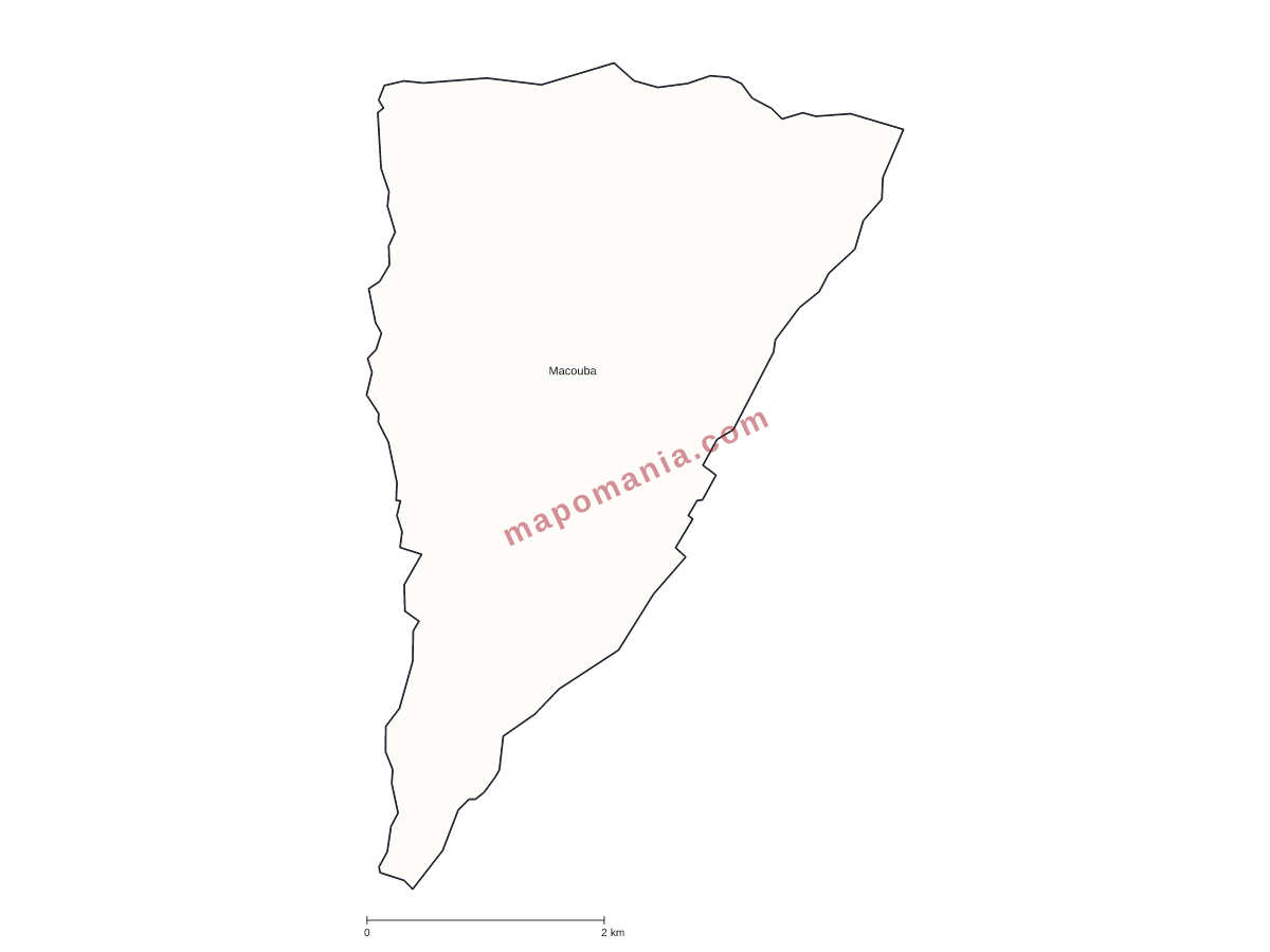 Carte de Macouba à personnaliser