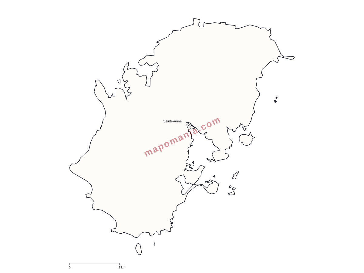 Carte de Sainte-Anne à personnaliser