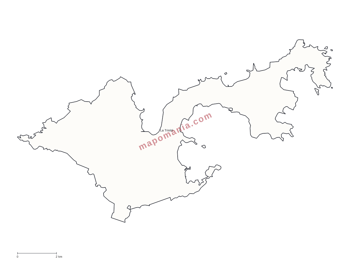 Carte de La Trinité à personnaliser
