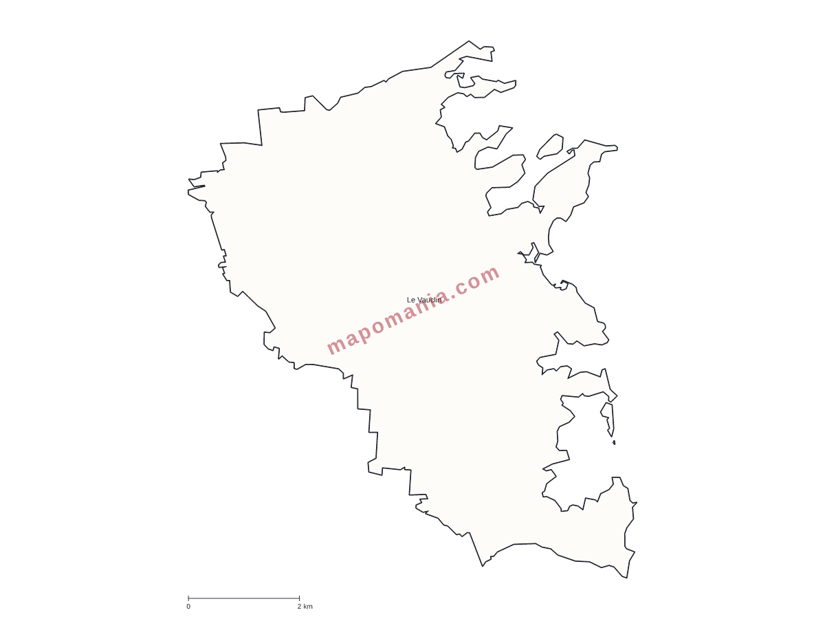 Carte de Le Vauclin à personnaliser