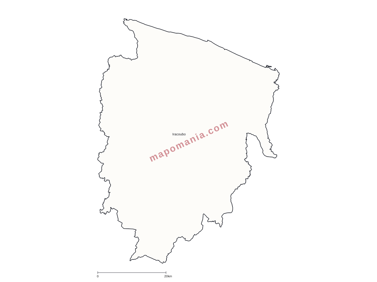 Carte de Iracoubo à personnaliser