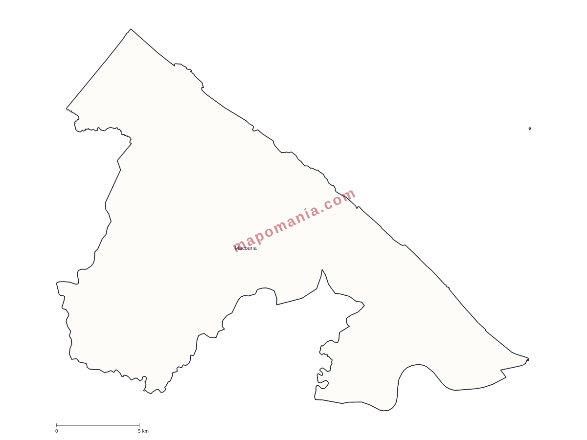 Carte de Macouria à personnaliser