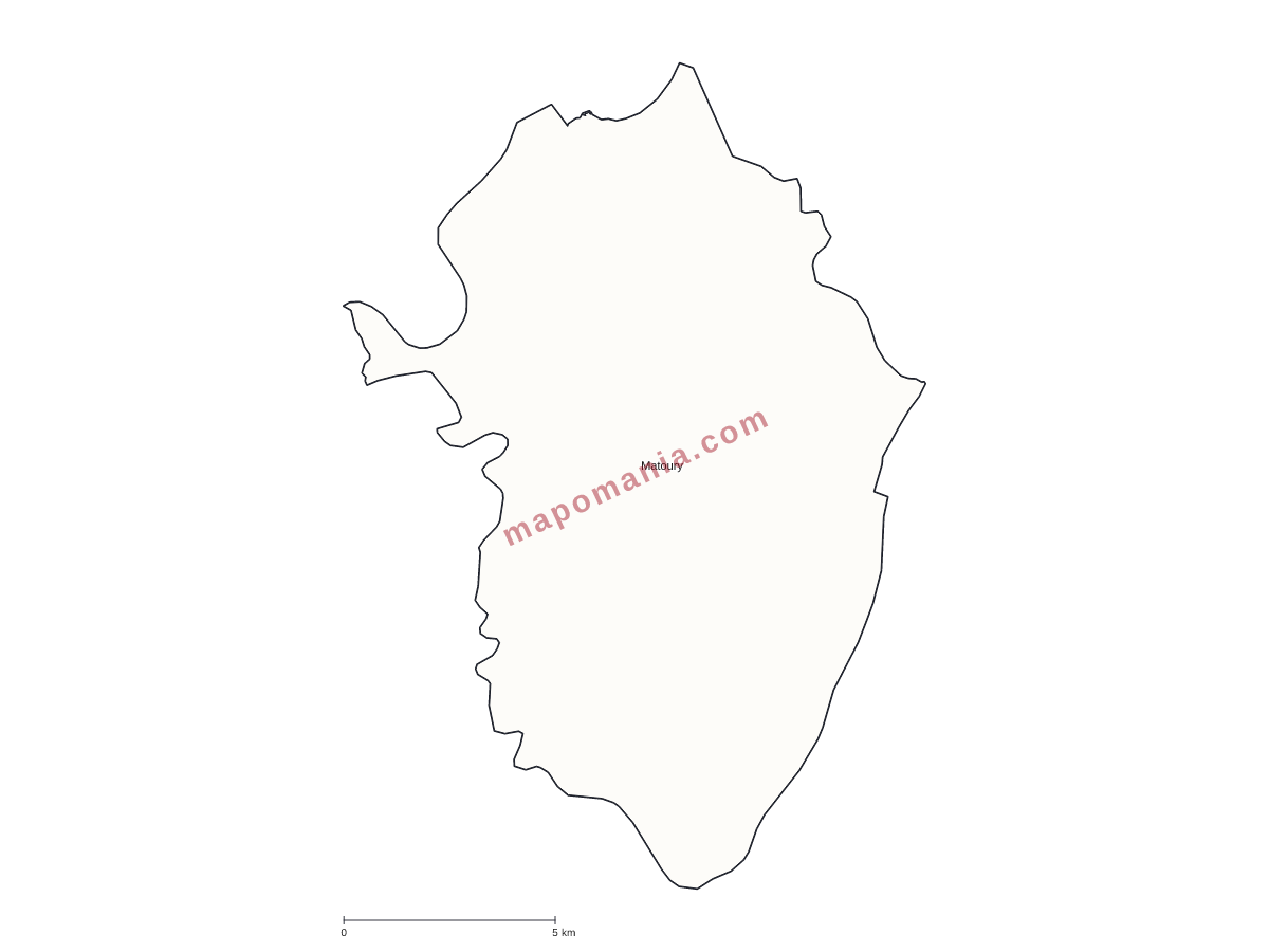Carte de Matoury à personnaliser