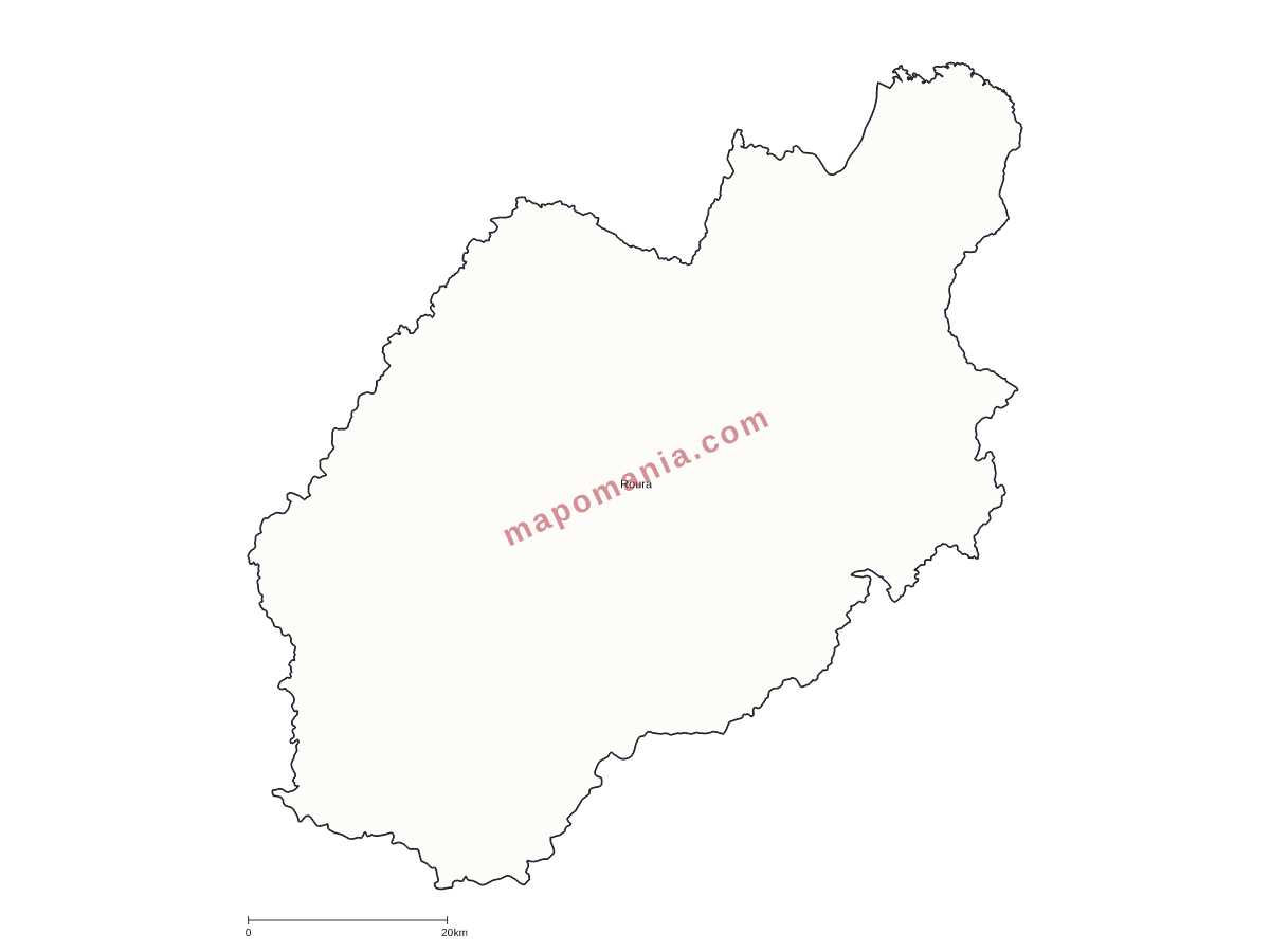 Carte de Roura à personnaliser