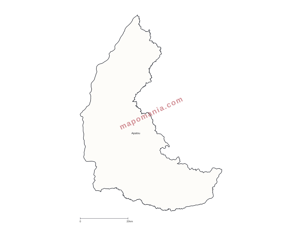 Carte de Apatou à personnaliser