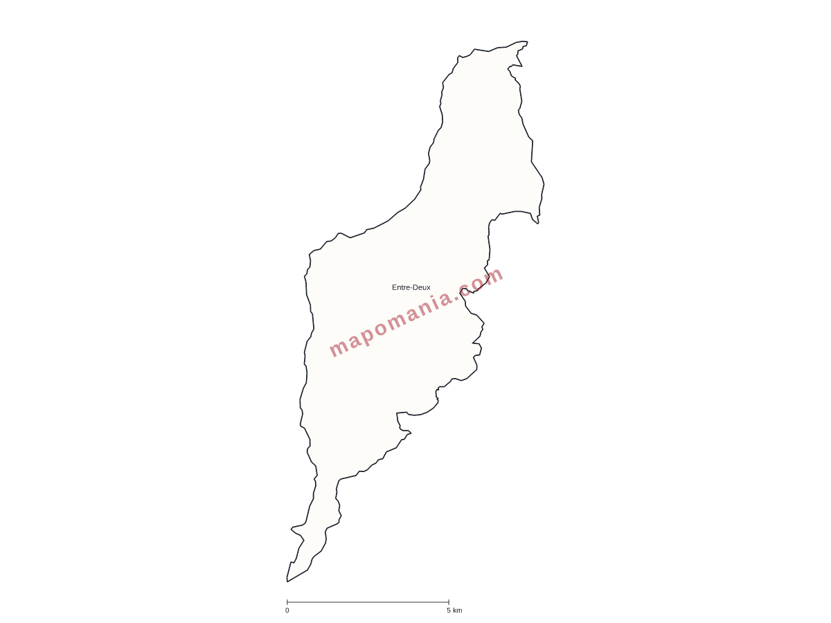 Carte de Entre-Deux à personnaliser
