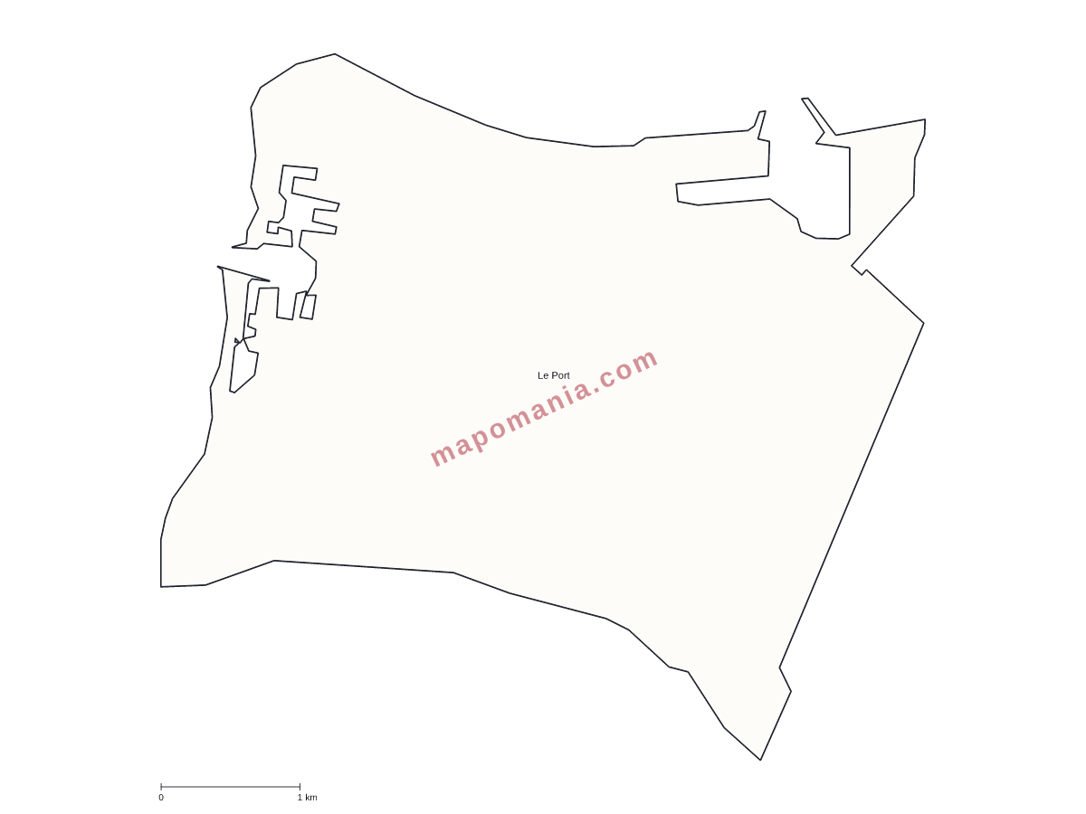 Carte de Le Port à personnaliser