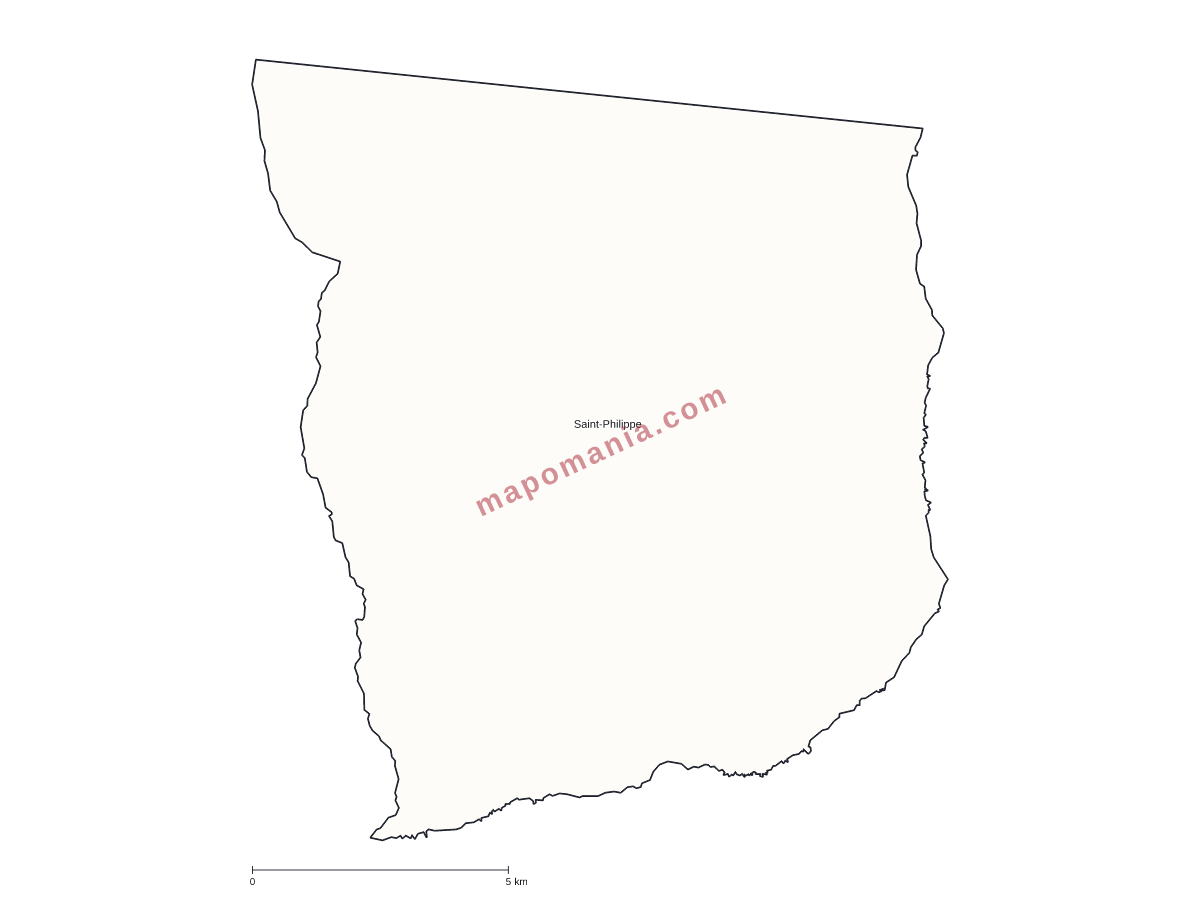 Carte de Saint-Philippe à personnaliser
