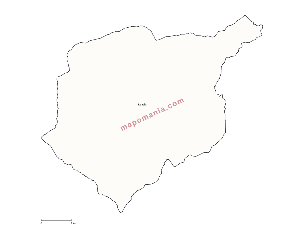 Carte de Salazie à personnaliser