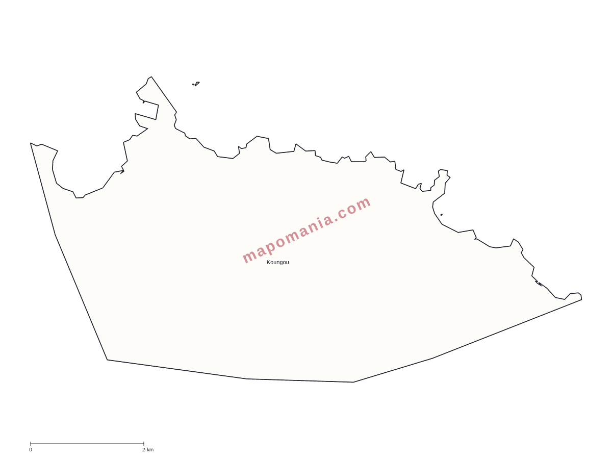 Carte de Koungou à personnaliser