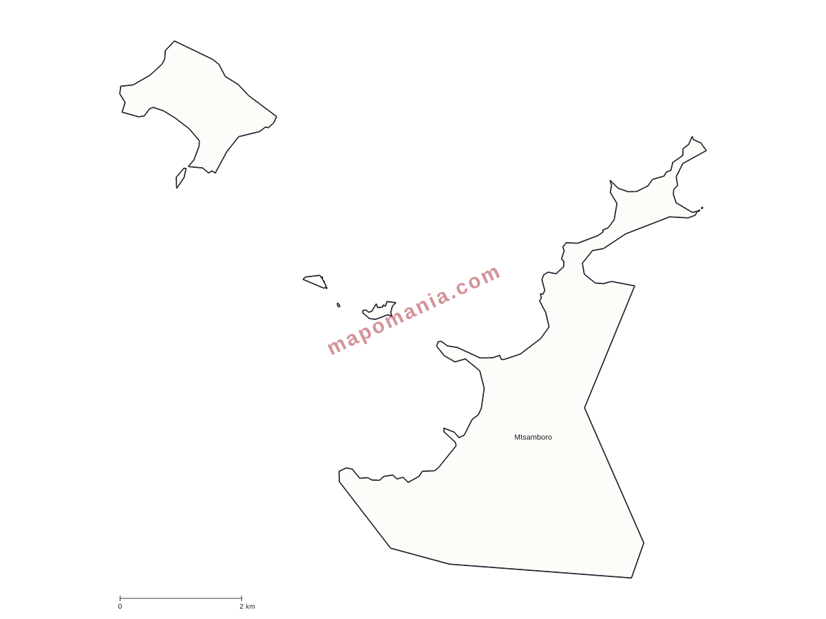 Carte de Mtsamboro à personnaliser