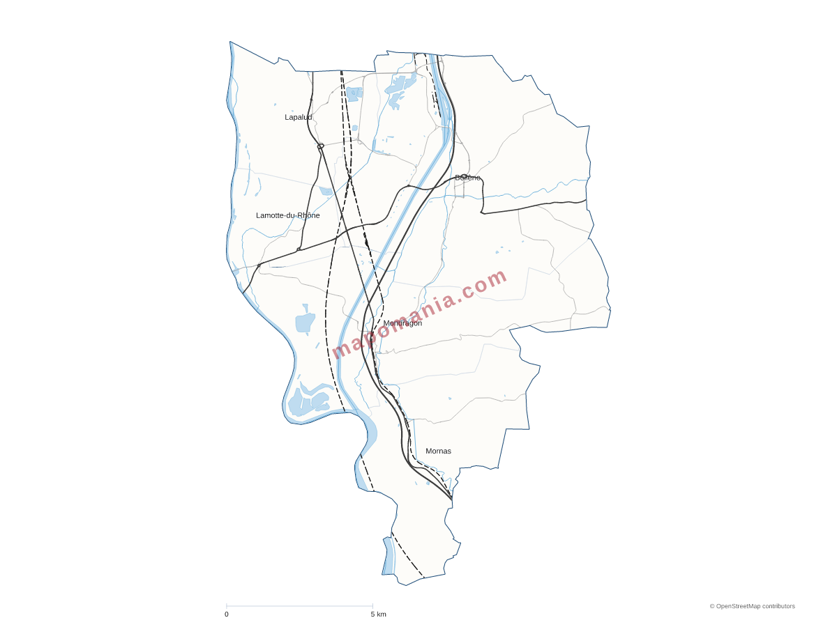 Carte de CC Rhône Lez Provence à personnaliser