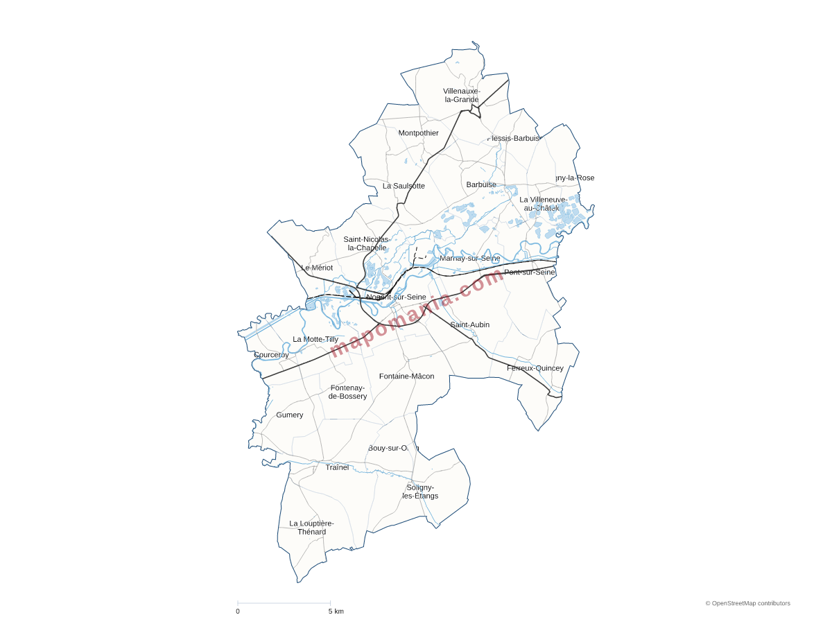 Carte de CC du Nogentais à personnaliser