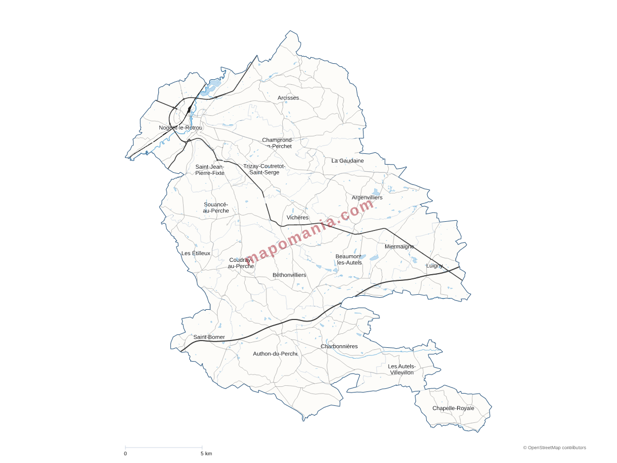 Carte de CC du Perche à personnaliser