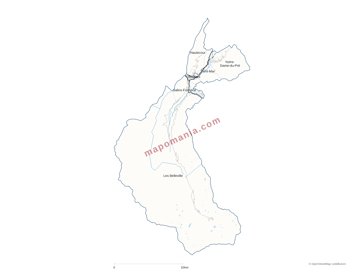 Carte de CC Coeur de Tarentaise à personnaliser