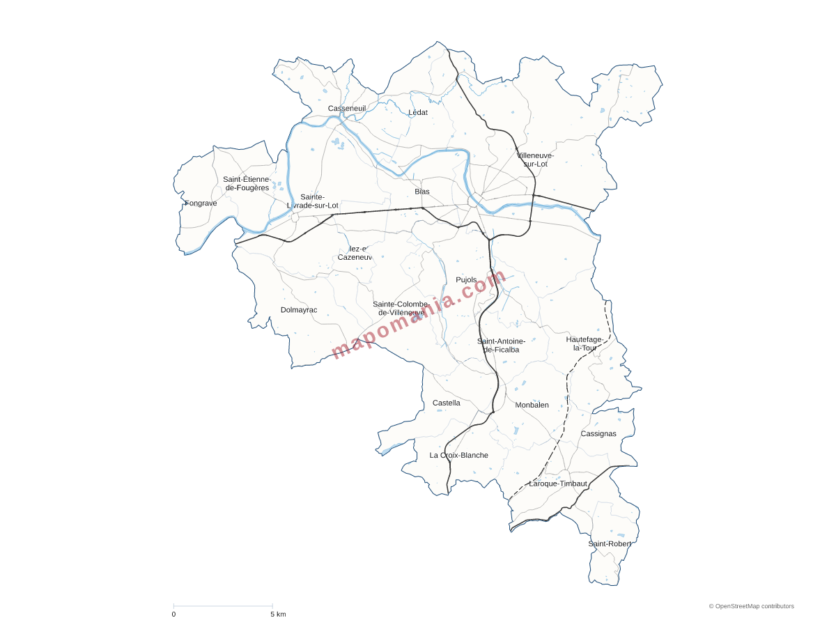 Carte de CA du Grand Villeneuvois à personnaliser