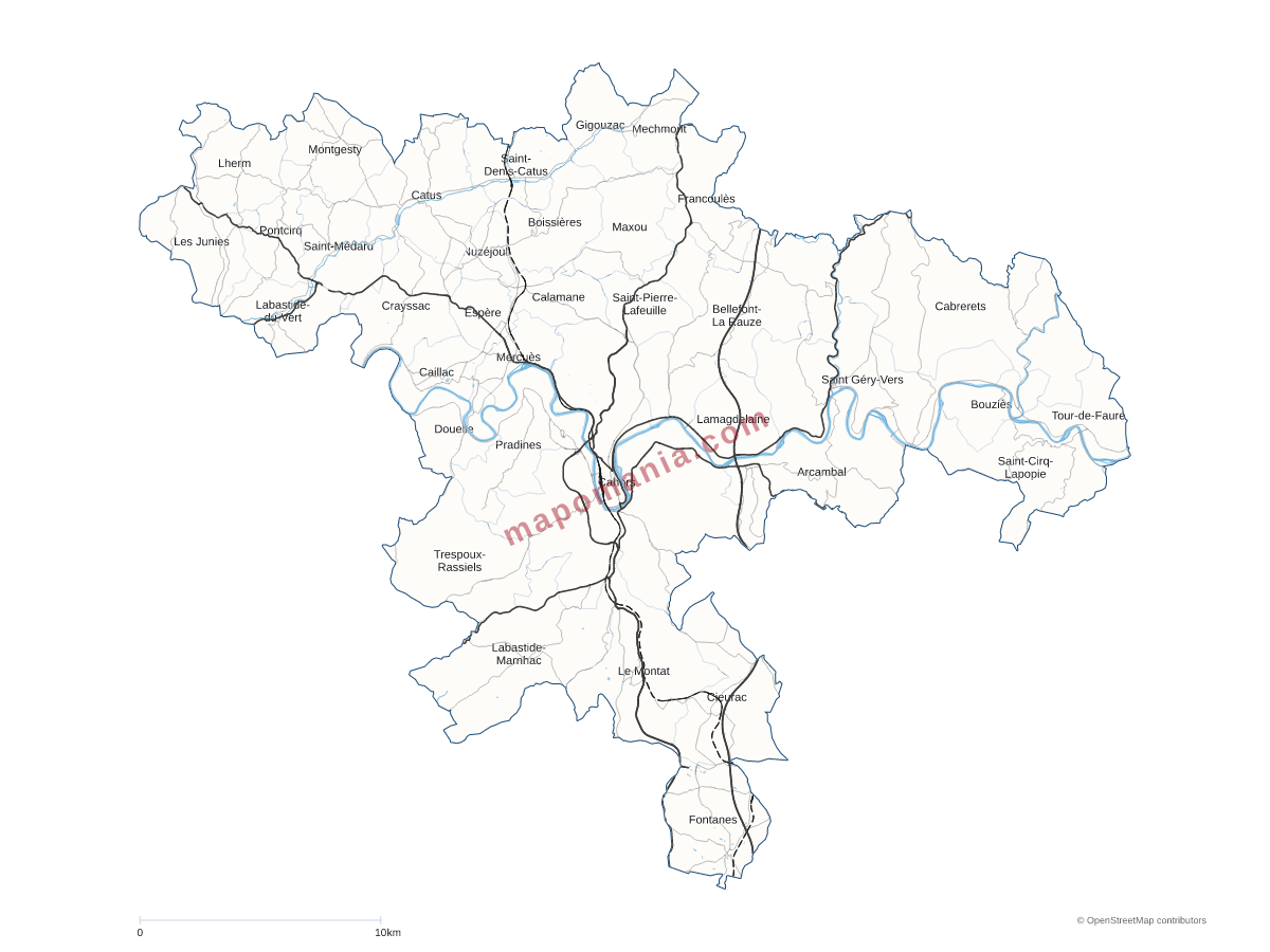 Carte de CA du Grand Cahors à personnaliser