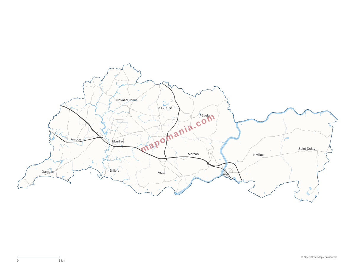 Carte de CC Arc Sud Bretagne à personnaliser