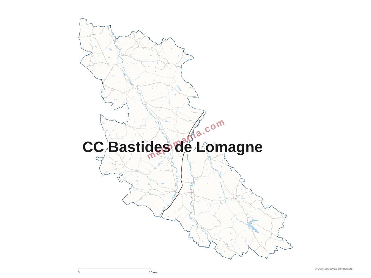 Carte de CC Bastides de Lomagne à personnaliser