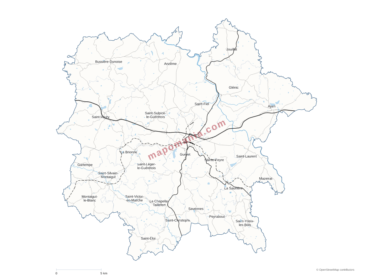 Carte de CA du Grand Guéret à personnaliser
