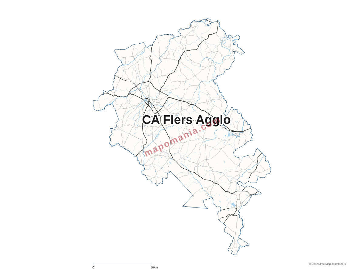 Carte de CA Flers Agglo à personnaliser